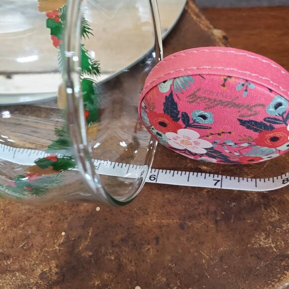 Libbey Glasses - Coca Cola Christmas Holly & Pine Cones - 4th Set of 2 - Picture 6 of 7